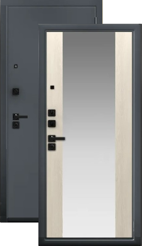 Сейф-дверь входная Аргус Люкс ДА-86 Вояж, 2 замка, 2 мм металл, (графит букле+крем дуб филадельфия)