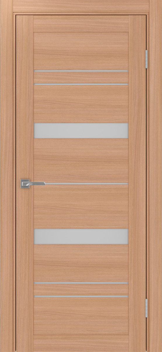 Дверь межкомнатная Оптима Порте Турин 562.12, цвет темный ясень, экошпон, стекло мателюкс