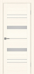 Дверь межкомнатная Оптима Порте Турин 562.12, цвет светлый ясень, экошпон, стекло мателюкс