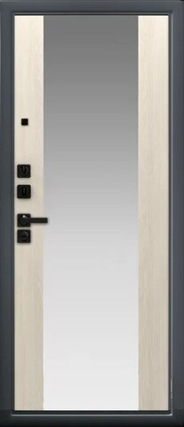 Сейф-дверь входная Аргус Люкс ДА-86 Вояж, 2 замка, 2 мм металл, (графит букле+крем дуб филадельфия) #3