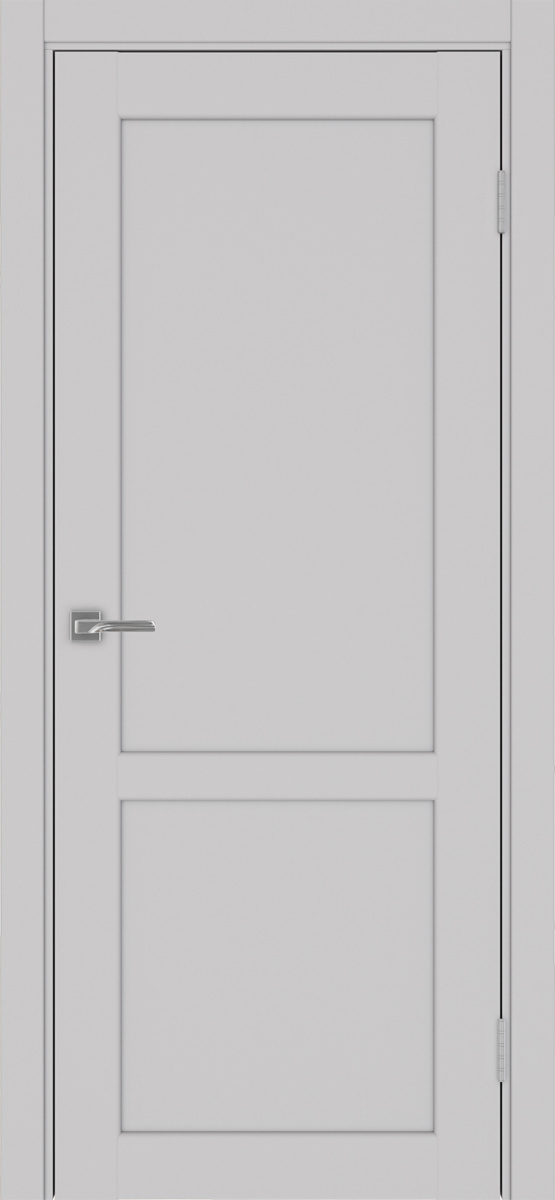 Дверь межкомнатная Оптима Порте Парма 402.11, цвет пепельный, экошпон, глухая