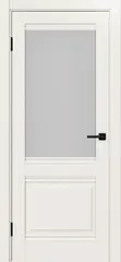 Дверь межкомнатная ХЬЮГОДОРС Генри 02Ux210, цвет слоновая кость, экошпон, стекло матовое (гарантия - 5 лет)
