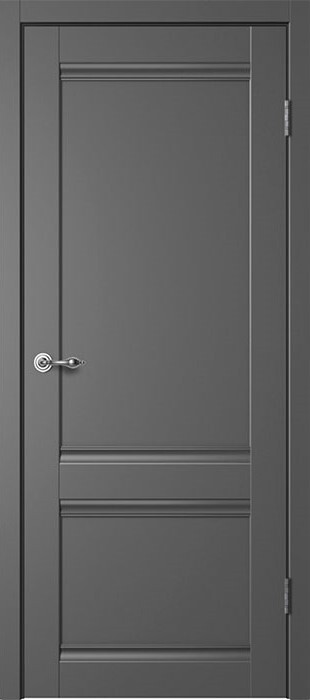 Дверь межкомнатная Сибирь Профиль Классик C1 ПГ, цвет графит, эмалит, глухая