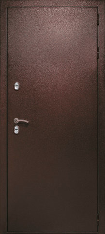 Термодверь входная Страж 3К-Тепло, 2 замка, 1,8 мм металл, (медь антик+светлый меланж) #2