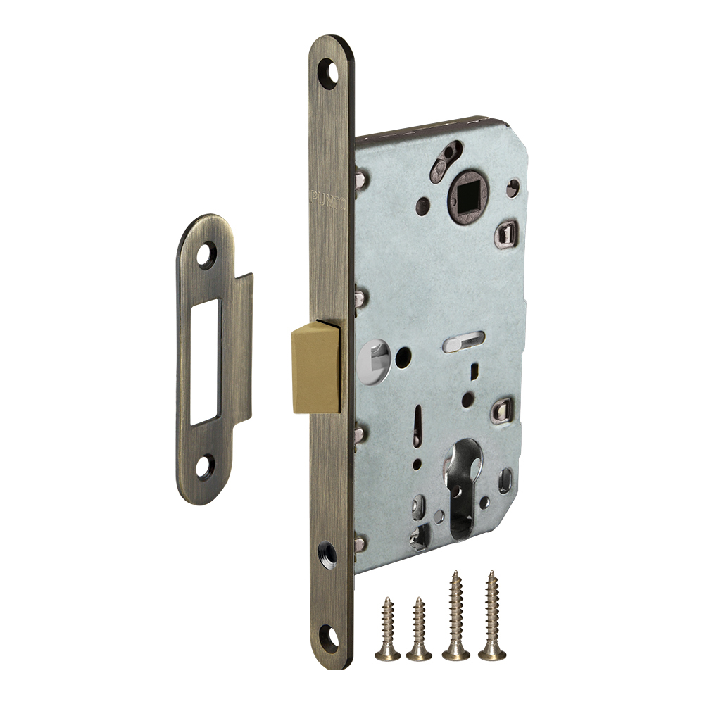 Замок под цилиндр Пунто PL85-50/BL ABG, цвет бронза (гарантия - 12 месяцев)