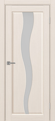 Дверь межкомнатная Оптима Порте Сицилия 730.121, цвет перламутровый ясень, экошпон, стекло Линии