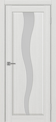 Дверь межкомнатная Оптима Порте Сицилия 730.121, цвет серебристый ясень, экошпон, стекло Линии