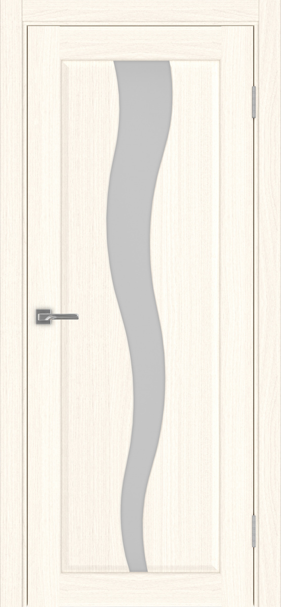 Дверь межкомнатная Оптима Порте Сицилия 730.121, цвет светлый ясень, экошпон, стекло Линии