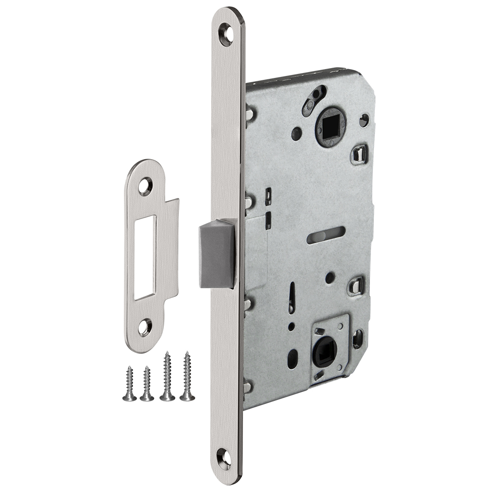 Замок Аякс PLASTLP96WC-50 SN, цвет никель матовый (гарантия - 6 месяцев)