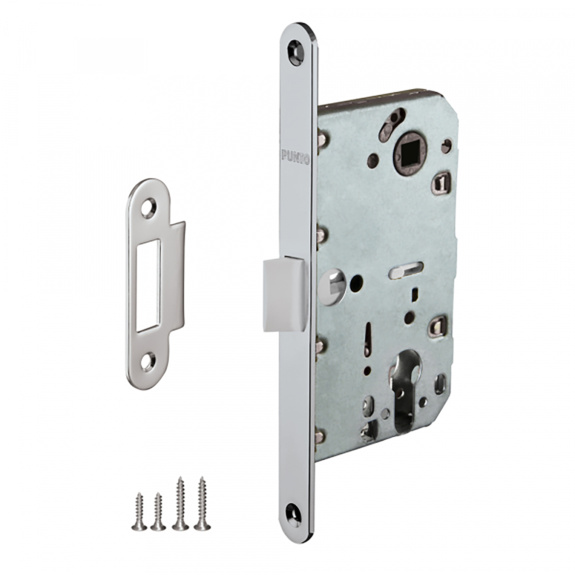 Замок под цилиндр Пунто PL85-50 CP, цвет хром (гарантия - 12 месяцев)