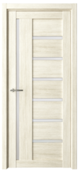 Дверь межкомнатная Альберо (Фрегат) Мегаполис Мадрид, цвет белый кипарис, экошпон, стекло мателюкс