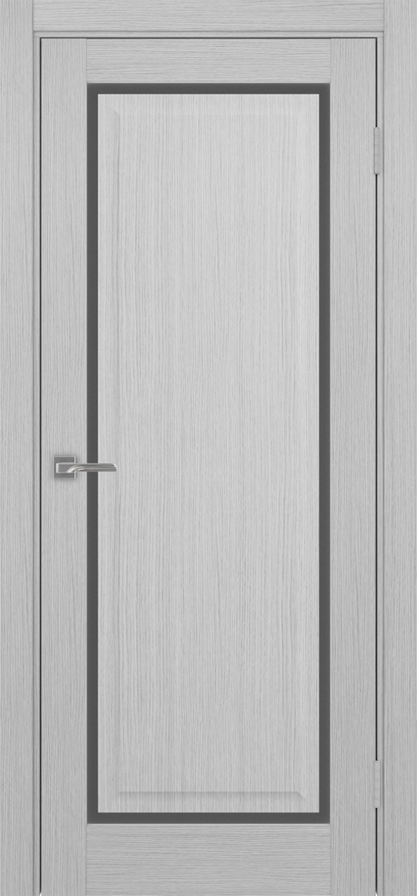 Дверь межкомнатная Оптима Порте Тоскана 601С.21 ОФ4, цвет серый дуб, экошпон, стекло графит