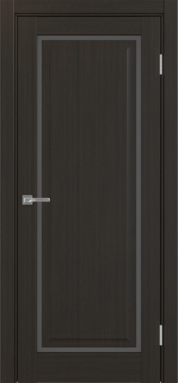 Дверь межкомнатная Оптима Порте Тоскана 601С.21 ОФ4, цвет венге, экошпон, стекло графит