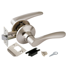 Ручка-защелка без фиксатора Пунто DK620 SN-PS (6020 SN-P), цвет никель матовый (гарантия - 6 месяцев)