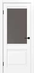 Дверь межкомнатная ХЬЮГОДОРС Генри 02Ux210, цвет элегантный белый, экошпон, стекло бронза (гарантия - 5 лет)