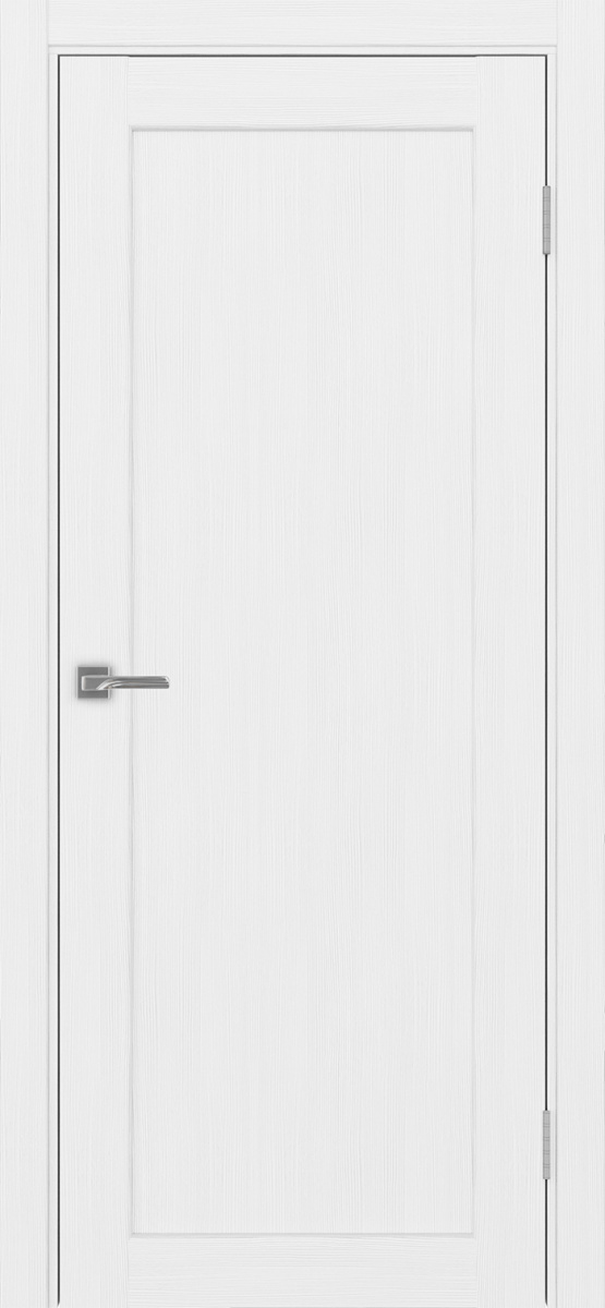 Дверь межкомнатная Оптима Порте Парма 401.1, цвет белый лед, экошпон, глухая