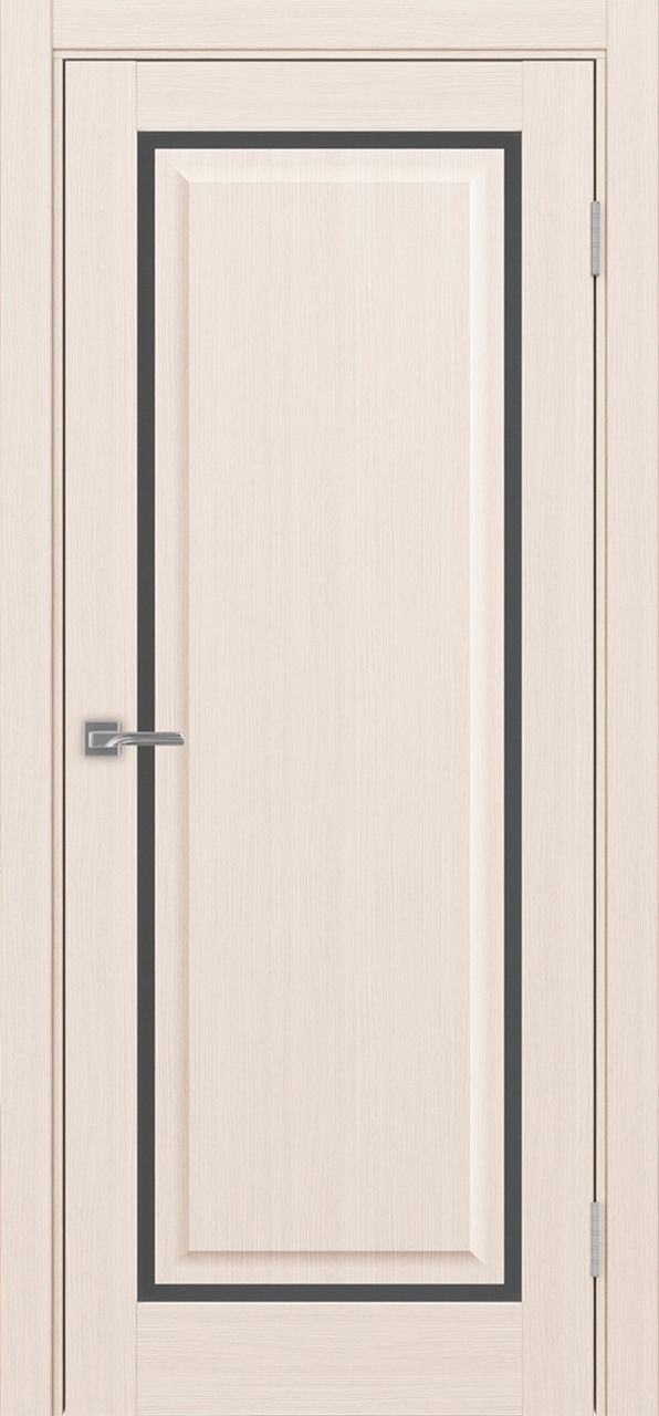 Дверь межкомнатная Оптима Порте Тоскана 601С.21 ОФ4, цвет перламутровый ясень, экошпон, стекло графит