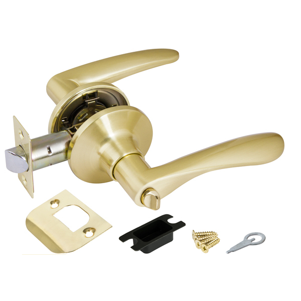 Ручка-защелка фиксатор Пунто DK620 SB-BK (6020 SB-B), цвет золото матовое (гарантия - 6 месяцев)