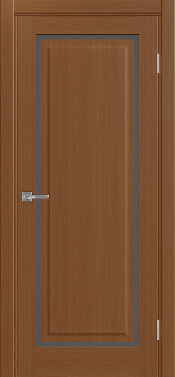 Дверь межкомнатная Оптима Порте Тоскана 601С.21 ОФ4, цвет орех, экошпон, стекло графит