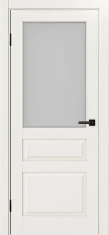 Дверь межкомнатная ХЬЮГОДОРС Генри 31x2110, цвет слоновая кость, экошпон, стекло матовое (гарантия - 5 лет)