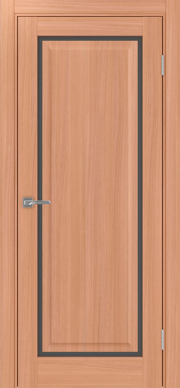 Дверь межкомнатная Оптима Порте Тоскана 601С.21 ОФ4, цвет темный ясень, экошпон, стекло графит