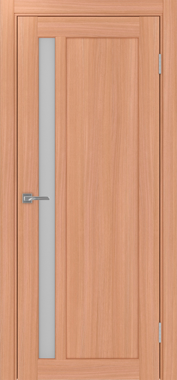 Дверь межкомнатная Оптима Порте Парма 412.21, цвет темный ясень, экошпон, стекло мателюкс