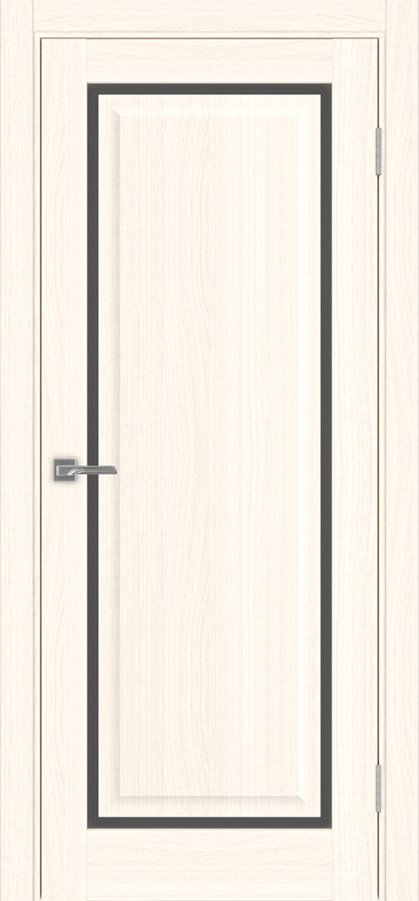 Дверь межкомнатная Оптима Порте Тоскана 601С.21 ОФ4, цвет светлый ясень, экошпон, стекло графит