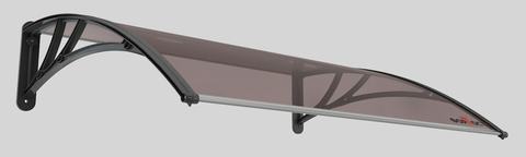 Погонаж - Козырек «ТОПАЗ-1200» D1200 A-S (1) для входной двери Форпост цвет коричневый (1000х1200)