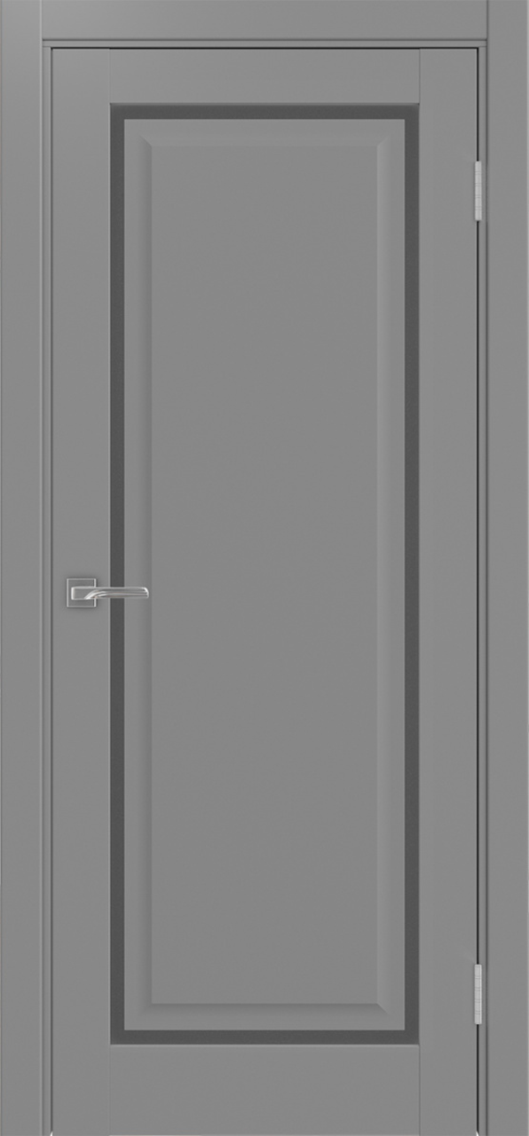 Дверь межкомнатная Оптима Порте Тоскана 601С.21 ОФ4, цвет серый, экошпон, стекло графит