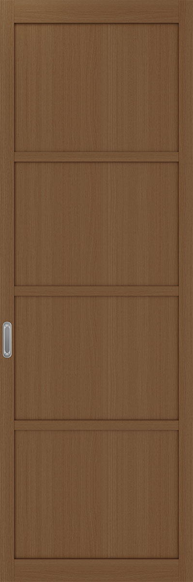 Перегородка межкомнатная Оптима Порте 104.1111, цвет орех, экошпон, глухая (за 1 кв.м)