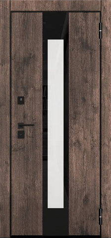 Термодверь входная Аргус Улица Тепло Виана, 2 замка, 2 мм металл, (темная акация винорит+пепельный рустик) #2