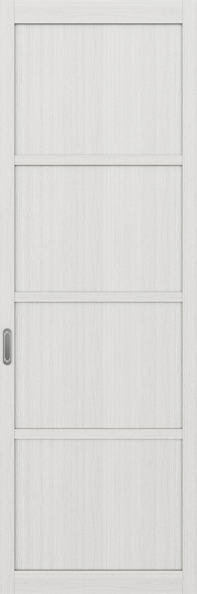 Перегородка межкомнатная Оптима Порте 104.1111, цвет серебристый ясень, экошпон, глухая (за 1 кв.м)