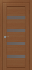Дверь межкомнатная Оптима Порте Турин 505.12, цвет орех, экошпон, стекло бронза
