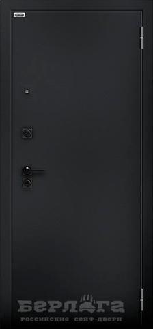 Теплая дверь входная Берлога Ультра Ромео, 2 замка, 1,7 мм металл, (черный букле+арктик эмалит) #2
