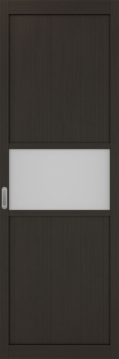 Перегородка межкомнатная Оптима Порте 132.121, цвет венге, экошпон, стекло мателюкс (за 1 кв.м)