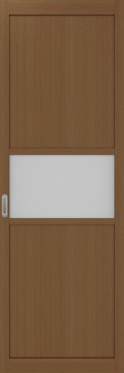 Перегородка межкомнатная Оптима Порте 132.121, цвет орех, экошпон, стекло мателюкс (за 1 кв.м)