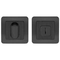 Завертка квадрат Пунто BK6.K.QR52 (BK6 QR) BL-24, цвет черный к ручкам K.QR52.ORION BL-24, K.QR52.NOVA (NOVA QR) BL/GR-24 (гарантия - 12 месяцев)