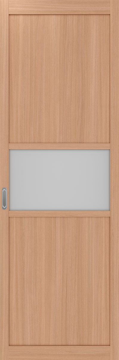 Перегородка межкомнатная Оптима Порте 132.121, цвет темный ясень, экошпон, стекло мателюкс (за 1 кв.м)