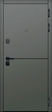 Теплая дверь входная Феррони 9 см Молдинг, 2 замка, 1,4 мм металл, (коричневый сатин+белый эмалит) #2