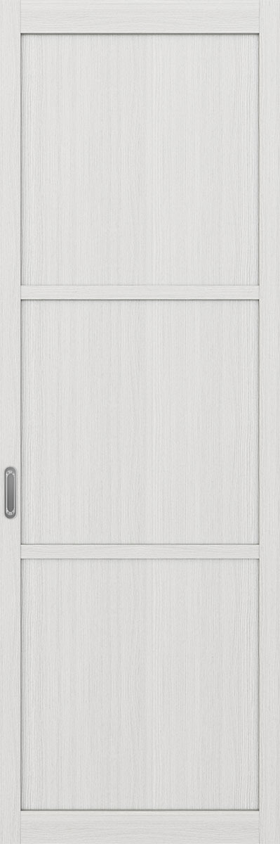 Перегородка межкомнатная Оптима Порте 130.111, цвет серебристый ясень, экошпон, глухая (за 1 кв.м)