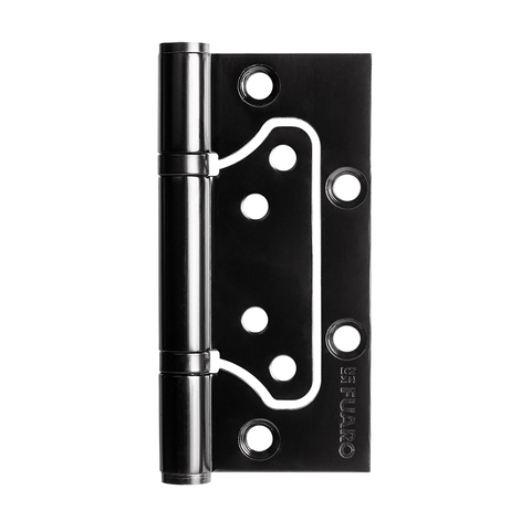 Петля из нержавейки универсальная без врезки Фуаро IN4500W INOX 304 BL (500-2BB 100x2,5), цвет черный (гарантия - 2 года)