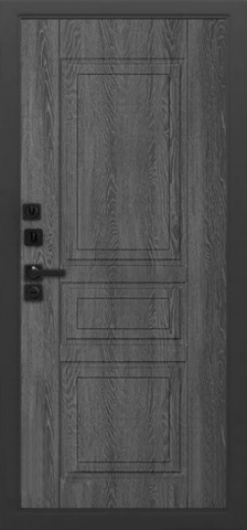 Термодверь входная Аргус Улица Тепло LE Гаральд, 2 замка, 2 мм металл, (муар графит 7021+графит дуб филадельфия) #3