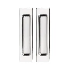 Ручка квадрат для раздвижных дверей Пунто SH.SLQ152.010 (Soft LINE SLQ-010) CP, цвет хром (гарантия - 12 месяцев)