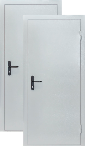Дверь входная Сидоров ДСПД - 01 EI - 60 противопожарная, 1 замок, 1,5 мм металл, (рал 7035+рал 7035)