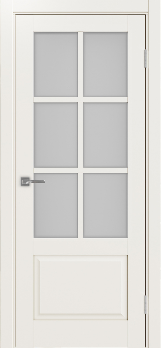 Дверь межкомнатная Оптима Порте Тоскана 641.2221 ОФ3, цвет бежевый, экошпон, стекло мателюкс