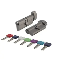 Цилиндр ключ-завертка Пунто MaxPro7002Knob60mm(25+10+25) GR, цвет графит (гарантия - 12 месяцев)