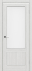 Дверь межкомнатная Оптима Порте Турин 540ПФ.21, цвет серебристый ясень, экошпон, стекло мателюкс