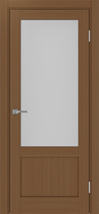 Дверь межкомнатная Оптима Порте Турин 540ПФ.21, цвет орех, экошпон, стекло мателюкс