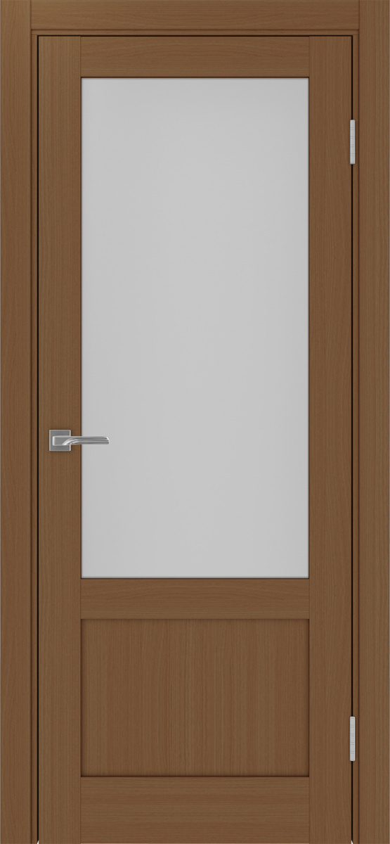 Дверь межкомнатная Оптима Порте Турин 540ПФ.21, цвет орех, экошпон, стекло мателюкс