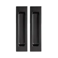 Ручка квадрат для раздвижных дверей Пунто SH.SLQ152.010 (Soft LINE SLQ-010) BL, цвет черный (гарантия - 12 месяцев)